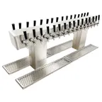 image of Glastender DT-32-MFR Double-Sided Draft Dispensing Tower w/ (2) 6.75" Tower, 32 Faucets