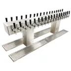 image of Glastender DT-36-MFR Double-Sided Draft Dispensing Tower w/ (2) 6.75" Tower, 36 Faucets