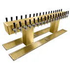 image of Glastender DT-36-PBR Double-Sided Draft Dispensing Tower w/ (2) 6.75" Tower, 36 Faucets