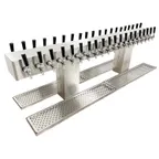 image of Glastender DT-40-MFR Double-Sided Draft Dispensing Tower w/ (2) 6.75" Tower, 40 Faucets