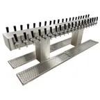 image of Glastender DT-40-SSR Double-Sided Draft Dispensing Tower w/ (2) 6.75" Tower, 40 Faucets