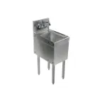 image of Glastender HSB-18 18" Free Standing Underbar Hand Sink Unit with Deck Mount Faucet