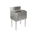 image of Glastender IBA-48 48" Underbar Ice Bin, Cold Plated w/ 134 lbs. Capacity, 10-Circuit Cold Plate