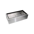 image of Glastender IDU-12X42 Bar Ice Display Unit with ABS Breaker Strip, 42"W x 12"D