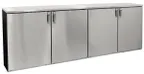 image of Glastender LPDS96 96" Four Section Low Profile Back Bar Dry Storage Cabinet