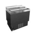 image of Glastender MF36-B 36" Underbar Black Glass Froster, 175 Mugs Capacity