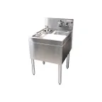 image of Glastender MTS-14 Stainless Steel Underbar Mixology Unit, Faucet Included - 14"W x 24"D