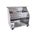 image of Glastender PBC48-18 50 lb. Ice Bin-48" Portable Bar-Stainless Steel Exterior