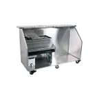 image of Glastender PBC90-18 50 lb. Ice Bin-90" Portable Bar-Stainless Steel Exterior