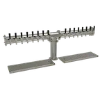 image of Glastender PT-16-MFR Draft Tower, 16 Stainless Steel Faucets, Glycol-Cooled, 1 4" Column
