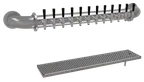 image of Glastender PW-12-SSR Pipe Wall Draft Tower – 12‑Tap SS, Glycol‑Cooled, Drain Pan, SS Finish