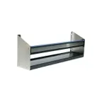 image of Glastender SSR-43 Speed Rail, 43" Width, Stainless Steel, ABS Sound‑Deadening Covers, Keyhole Mount