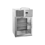 image of Glastender WMR24X-L 24" Wall Mount Refrigerator w/ Left Hinged Glass Door, 2 Shelves, 3.9 cu. ft.