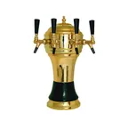 image of Glastender ZT-3-PB Zeus Draft Dispensing Tower, 3 Faucets