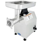 image of Globe CM22 Countertop Electric Meat Grinder, #22 Hub, 1-1/2 HP, 450 lbs/hr, 170 RPM, Stainless Steel, 1/4" & 5/16" Plates