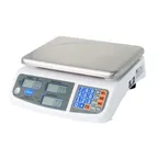 image of Globe GLS30 - 30 lb 0.01 lb Legal Trade Scale, 8"x10" Stainless Steel Platform, LCD, Auto Tare, 40‑Item Memory