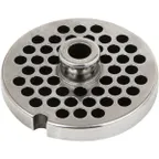 image of Globe L00439 1/4" Chopper Plate for CM12 Meat Chopper, 6mm Thickness, #12 Hub Type