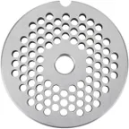 image of Globe L00668 5/32" Chopper Plate for CM12 Meat Chopper – 5/32" (4mm), #12 Hub, Stainless Steel, Cutting