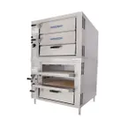 image of Bakers Pride GP52 32" Double Deck Gas Countertop Pizza Oven w/ 2 Double Decks, 80,000 BTU