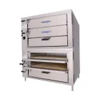 image of Bakers Pride GP62-HP Double Deck Gas Countertop Pizza Oven w/ 2 Double Decks, 2 Doors/Deck