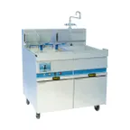 image of ANETS GPC-18 16.5 Gallon Gas Pasta Cooker w/ Single Tank, Solid State Controls, 160.000 BTU