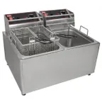 image of Cecilware® Pro EL2X25 Split Pot Countertop Electric Fryer