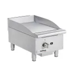image of Cecilware® Pro GCP15 15" Countertop Gas Griddle with Manual Controls, 1" Steel Plate, 30.000 BTU