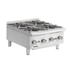 image of Cecilware® Pro HPCP424 24" Countertop Gas Hotplate with (4) Burners, Manual Controls, 88.000 BTU