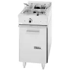 image of Garland US Range 36ES11 Full Pot Floor Model Electric Fryer w/ Nickel-Plated Frypot, 30-lbs. Fat