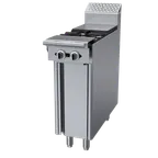 image of Garland US Range C12-15S 12" Gas Heavy Duty Range w/ (1) Open Burner, 12" Hot Top, Cabinet Base, 50.000 BTU