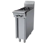 image of Garland US Range C12-6S 12" Gas Heavy Duty Range w/ (2) Open Burners, Cabinet Base, 70.000 BTU