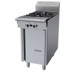 image of Garland US Range C18-7S 18" Gas Heavy Duty Range w/ (2) Open Burners, Cabinet Base, 80.000 BTU