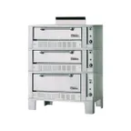 image of Garland US Range G2073 55" Triple Deck Gas Bake Oven with 7" Interior Height, 6" Legs, 120.000 BTU