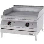 image of Garland US Range GD-24GTH 24" Countertop Thermostatic Gas Griddle, 1/2" Steel Plate, 40.000 BTU