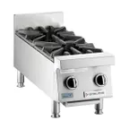 image of Garland US Range GTOG12-2 12" Countertop Heavy Duty Gas Hotplate with (2) Burners, 60.000 BTU