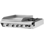 image of Garland US Range M42T 34" Gas Heavy Duty Range w/ (2) Open Burners, 17" Griddle Left, Modular Base, 103.000 BTU