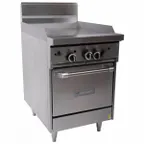 image of Garland US Range U24-G24L 24" Gas Restaurant Range w/ 24" Full Griddle, (1) Space Saver Oven, 68.000 BTU