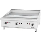 image of Garland US Range UTGG36-G36M 36" Countertop Manual Gas Griddle, 1" Steel Plate, 81.000 BTU