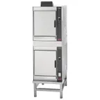 image of Groen (2)HY-5EF 10 Pan Stainless Steel Electric Pressureless Convection Steamer w/ (2) Stacked and Stand