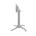 image of Grosfillex UT168009 Quattro Contact Terrace Table Base, Dining Height, Aluminum, Silver Gray