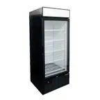 image of Habco SF28HCBXM - 30" Black Glass Door Freezer Merchandiser, 1‑HP, 24‑37 cu ft, 5 Shelves, R290, 115V
