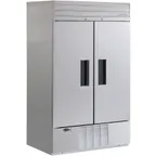 image of HABCO SF46HCSX 48" 2-Section Reach-In Freezer w/ 2 Solid Doors, Bottom Mounted, 46 cu. ft.