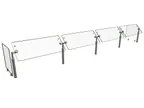 image of Hatco B950-144 Stationary Sneeze Guard