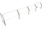 image of Hatco ES31-144 Stationary Sneeze Guard
