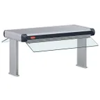 image of Hatco GR2A-18D3 21.5" Glo-Ray Infrared Strip Heater w/ Single Rod, 500W, 14" High Legs