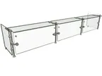 image of Hatco ORBIT900-10818 Stationary Sneeze Guard