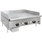 image of Wells HDG-3630G 36" Countertop Manual Gas Griddle, 3/4" Steel Plate, 90.000 BTU