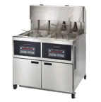 image of Henny Penny OEA342.02 Multiple Battery Electric Fryer w/ 2 Wells, 80-lb Capacity, Built-In Filter