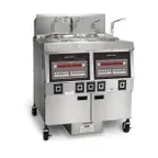 image of Henny Penny OFE322.04 Multiple Battery Electric Fryer w/ 2 Wells, Floor Model, Filter Drain Pan