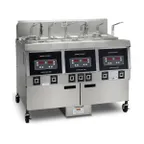 image of Henny Penny OFE323.05 Multiple Battery Electric Fryer w/ 3 Wells, Floor Model, Filter Drain Pan